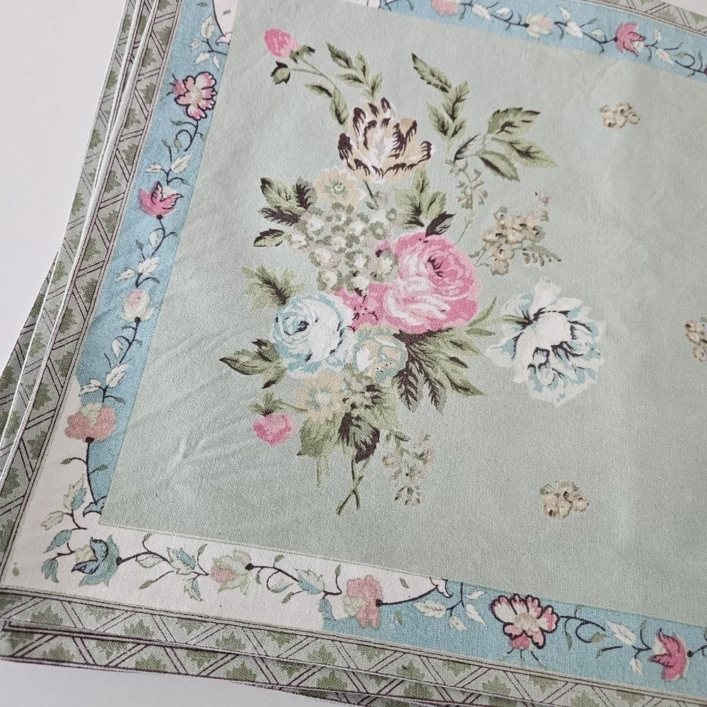 Handprint Potpourri Celadon Placemats, Set of 6